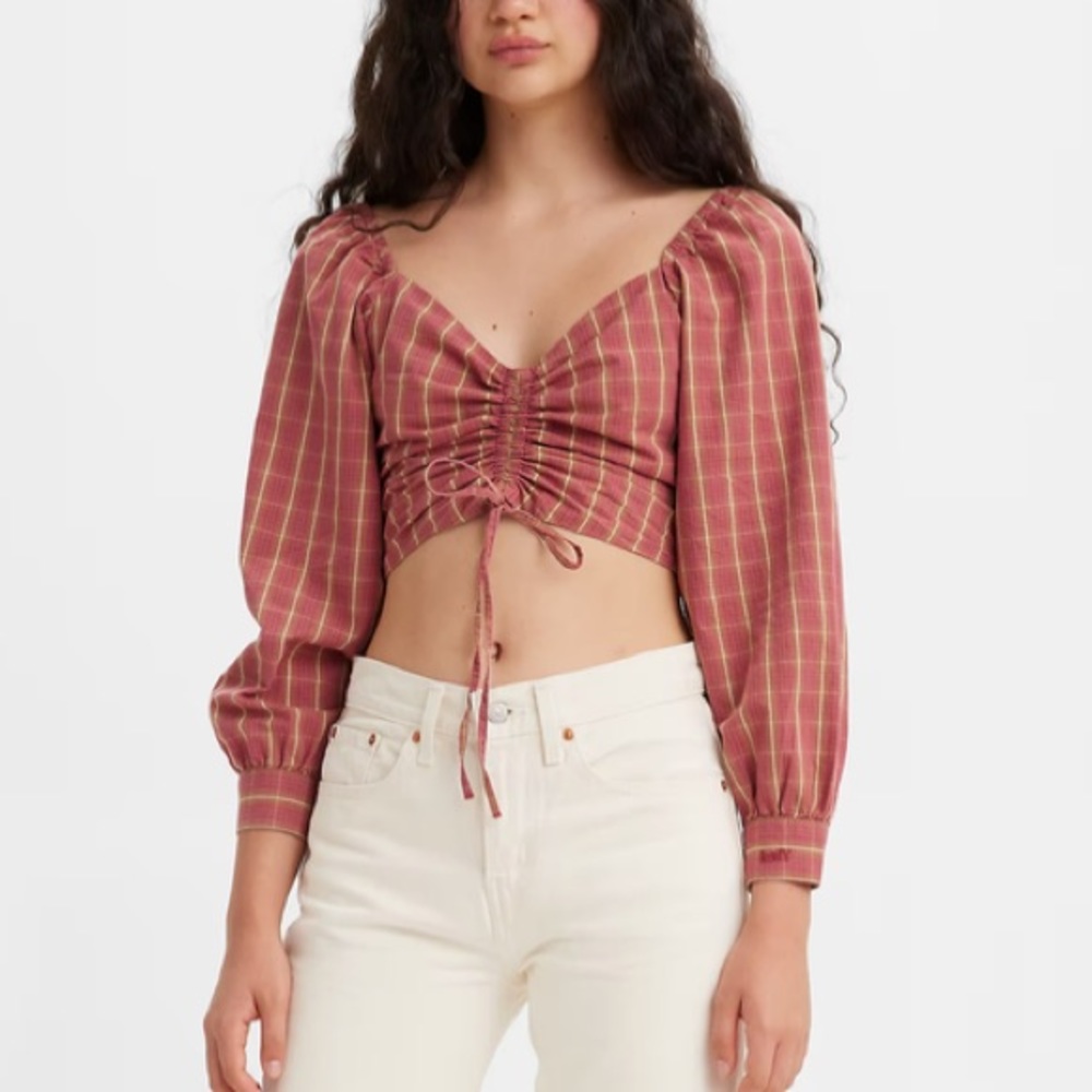LEVIS DEVIN BLOUSE RED